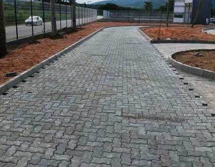 Brick paving
